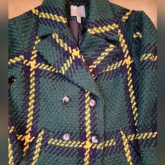 Asos Design Double Breasted Check Coat - Picture 3 of 7